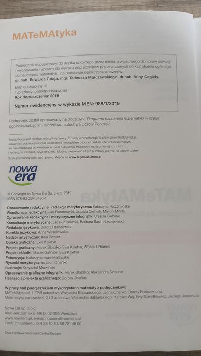 Matematyka 1 podręcznik