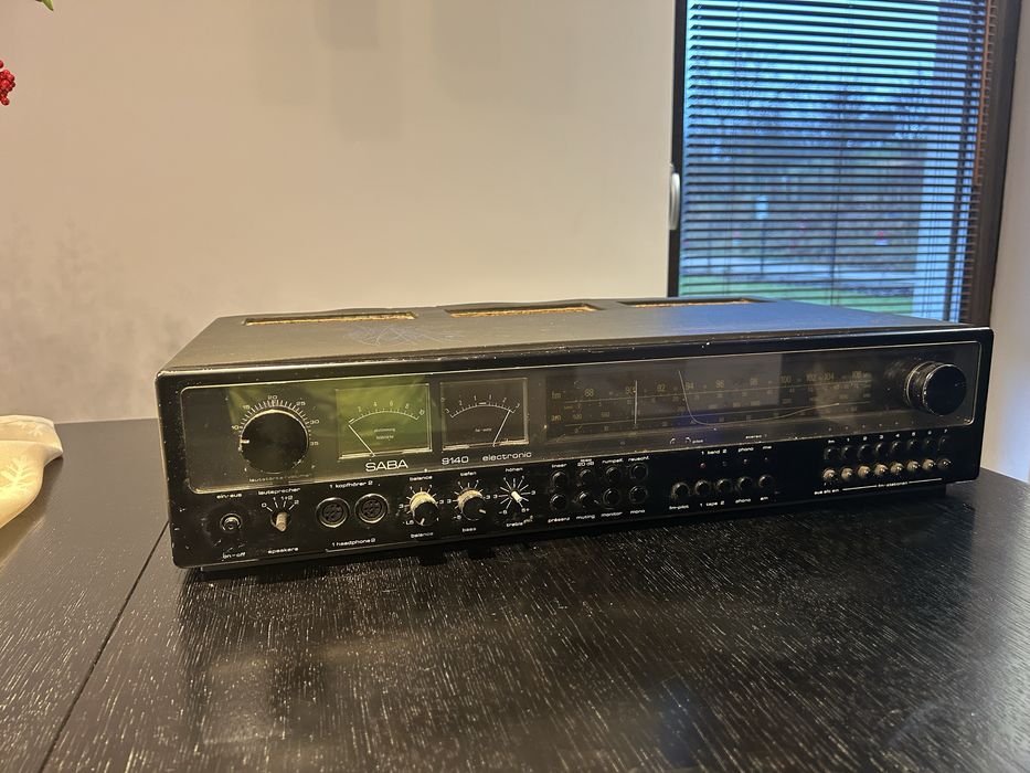 Amplituner Wzmacniacz Tuner Saba 9140 Electronic Na Części Uszkodzony