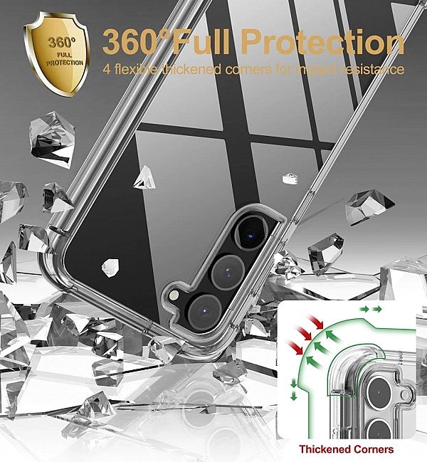 Etui z Szybką Kevlar Braders do Samsung Galaxy Galaxy S23+ Plus Clear
