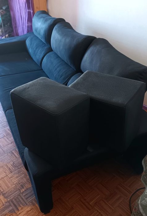 Sofá com chaise long