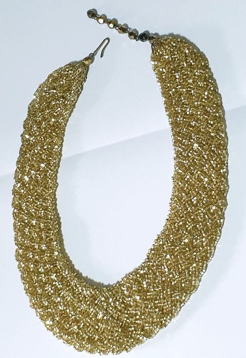 Fantastic vintage French beaded necklace
