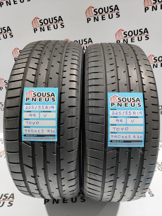 2 pneus semi novos 225-55R19 Toyo - Oferta dos Portes