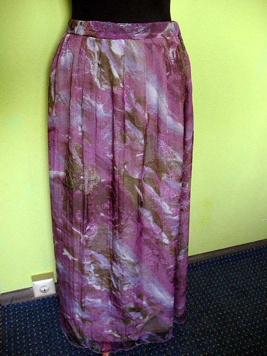 Spódnica - marszczona szyfon - 40 L - pas 72 - 84 cm