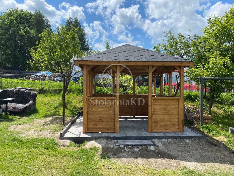 Altana ogrodowa altanka drewniana wiata pergola 3x3 3x4