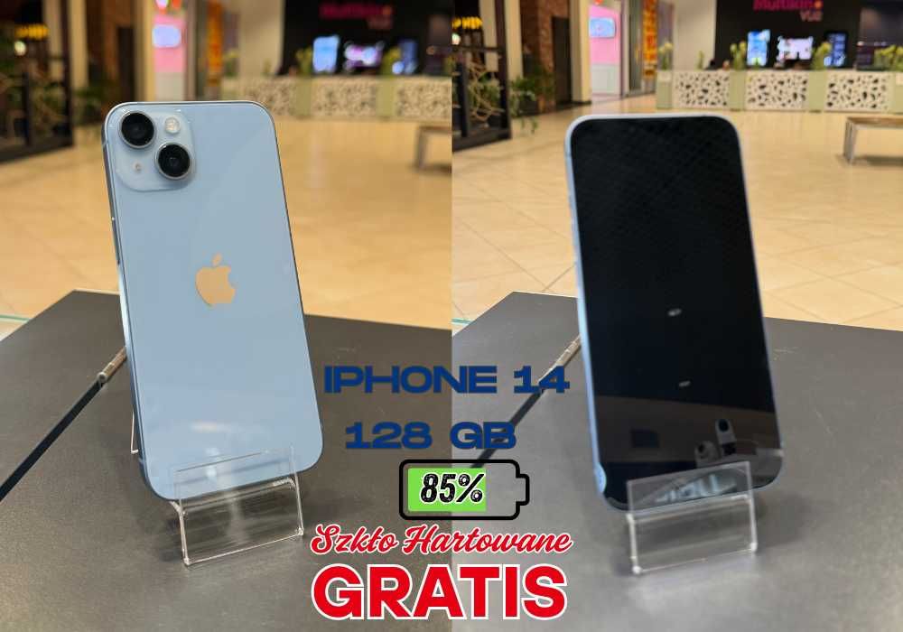 Apple iPhone 14 | 128 GB | Kondycja 84% | szkło GRATIS
