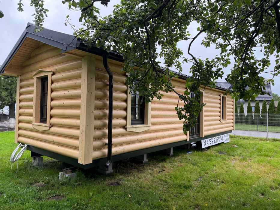 Całoroczny domek mobilny z bala