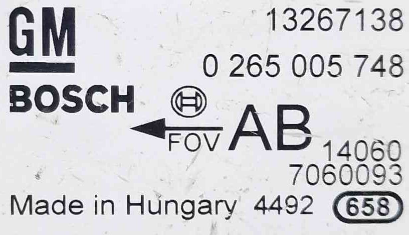 Módulo Eletrónico 0265005748 - OPEL CORSA D