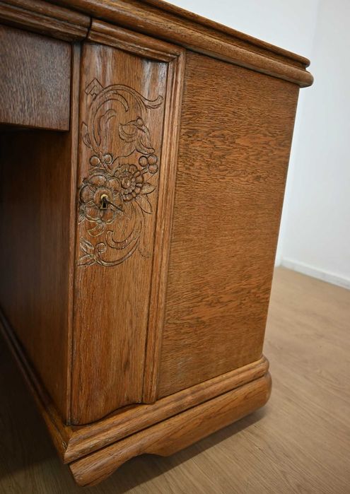 biurko dwustronne w jasnym dębie 011604