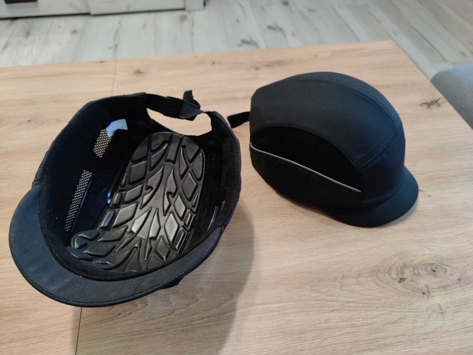Hełm lekki, czapkokask bump cap,  wentylowany czarny kask lekki 2 szt.