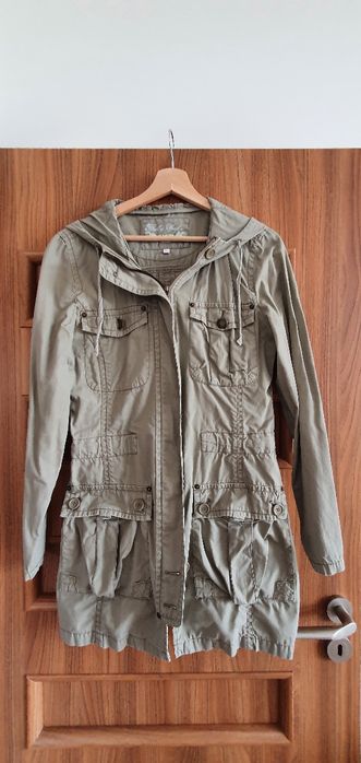 Kurtka długa z kapturem