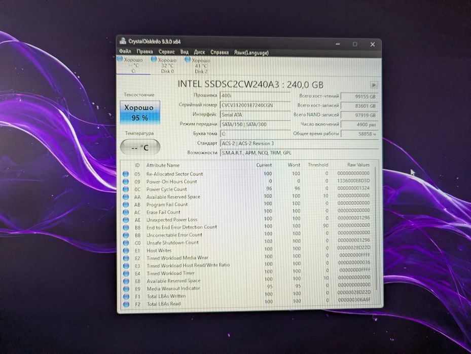 Продаю SSD 512Gb в доброму стані!