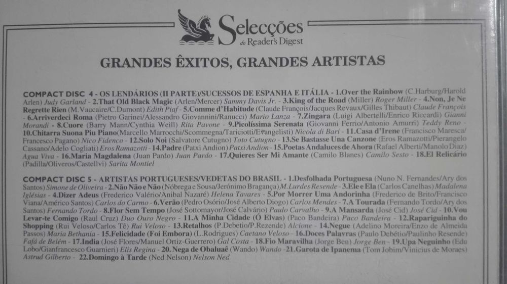 CD Grandes Exitos, Grandes Artistas
