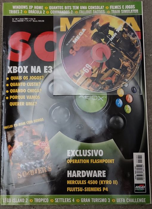 Revista Mega Score nº 69 com CD original – rara e em bom estado