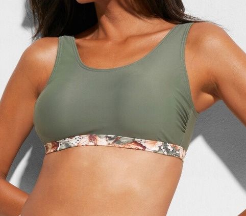 B.P.C biustonosz bikini bustier khaki 42.