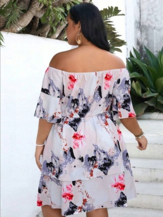 Elegancka sukienka hiszpanka wesele komunia 46 48