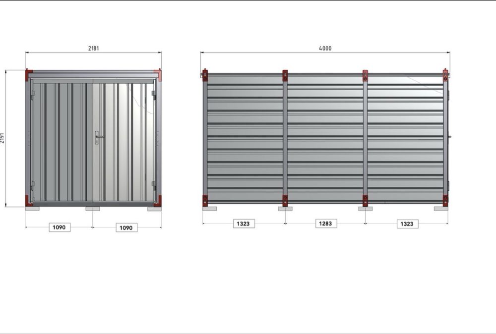 Kontener magazynowy 2,2 x4 m