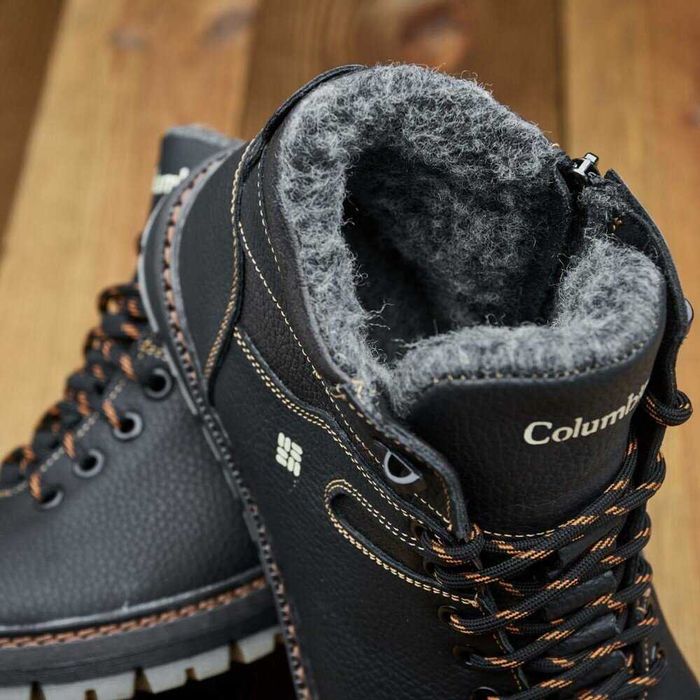 Мужские зимние ботинки Чоловічі черевики из натуральной кожи