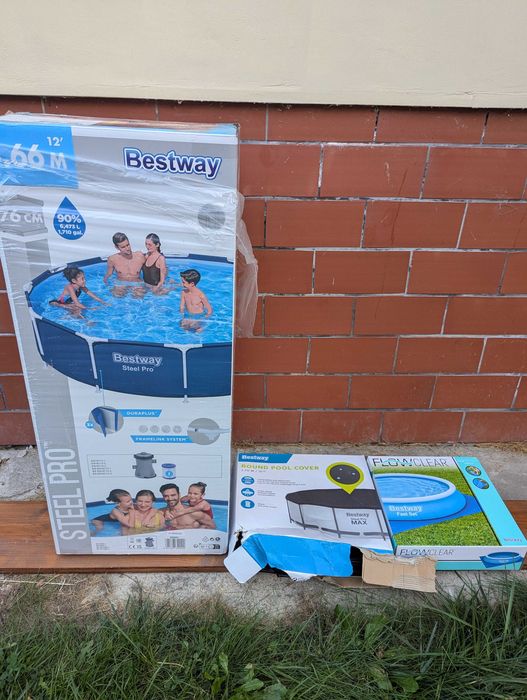 Basen Bestway Steel Pro 3.66m + akcesoria