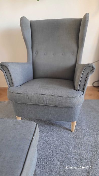 Fotel uszak IKEA STRANDMON - do wyprania