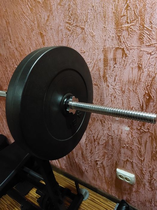 Домашний спорткомплекс / штанга, гантели, лавка / 180 кг