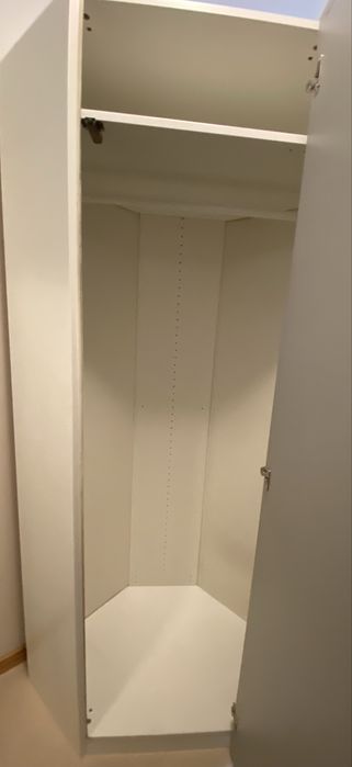 IKEA Szafa narożna z lustrem 75x75x201