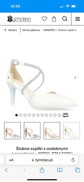 Buty ślubne Kotyl NOWE