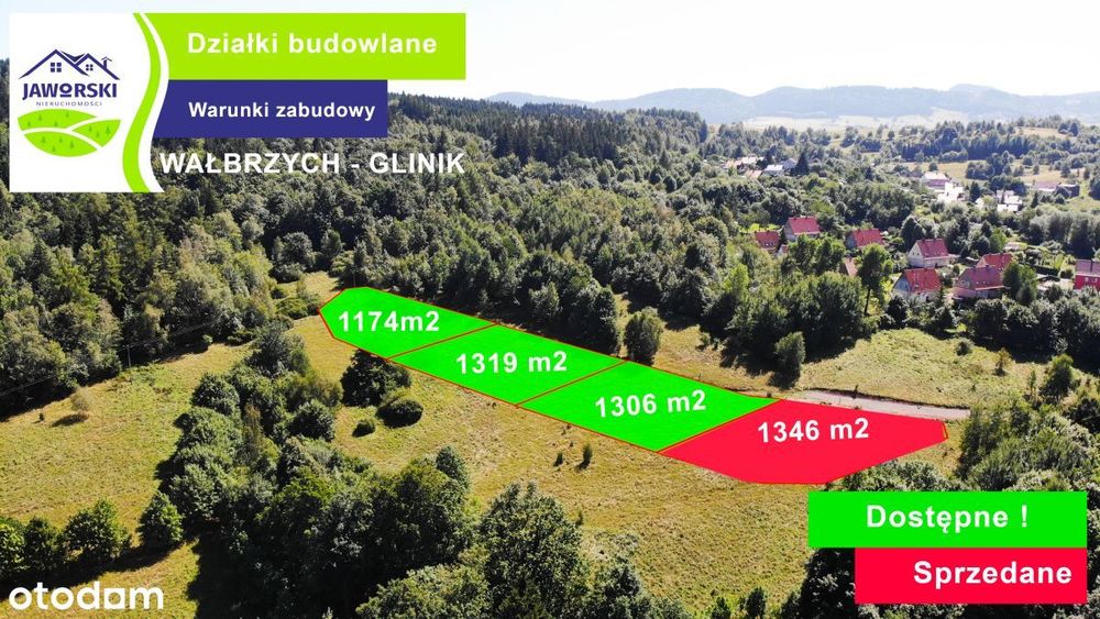 Działki budowlane w Wałbrzychu - Glinik