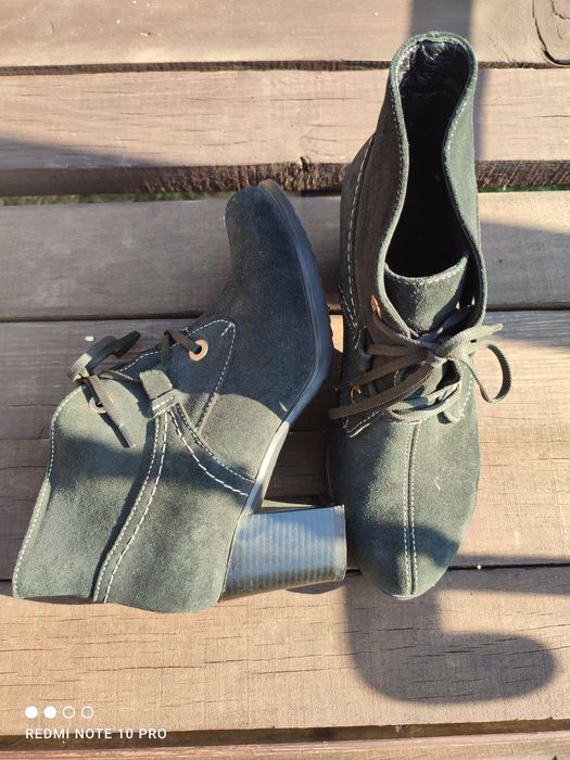 Осінні ботіночки. Натуральний замш.