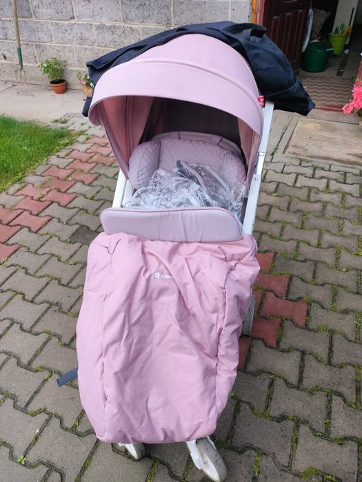 Wózek spacerowy euro cart volt pro różowy+ akcesoria