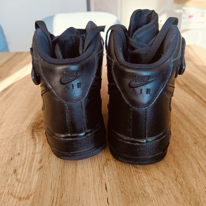 Buty Nike air force 1 czarne 38,5 za kostkę
