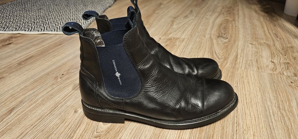 Canada Snow męskie sztylbety skórzane rozmiar 45 wkładka 30cm używane