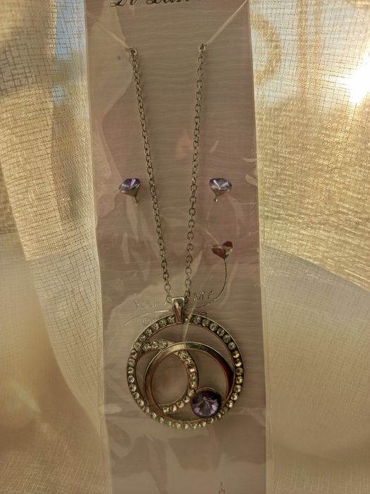 Набор украшений со стразами Колье и серьги Ивы Роше