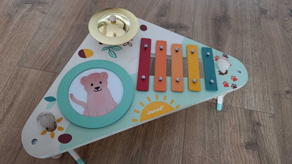 DREWNIANY STOLIK MUZYCZNY instrumenty Sunshine, firma Janodd