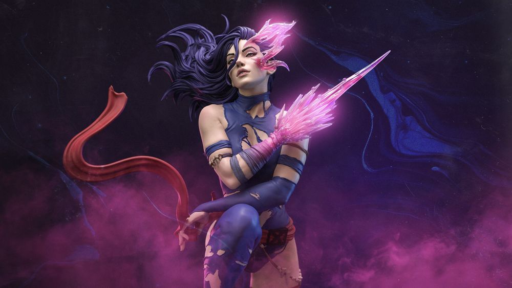 Figurka 3D –Savage Land Psylocke 3D Fan Art, druk 16K