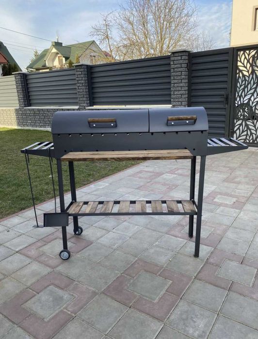 Стаціонарний Мангал гриль барбекю метал 5 мм ПОСИЛЕНИЙ