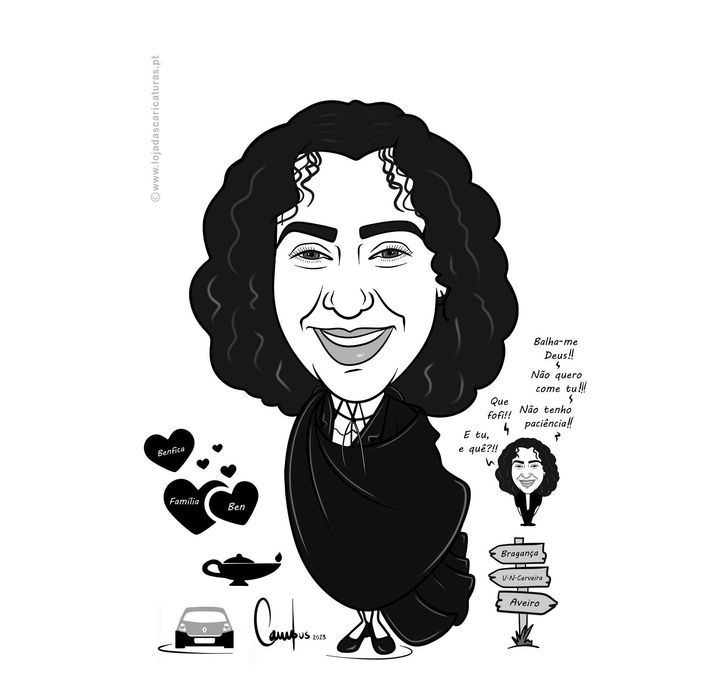 Caricatura de finalista