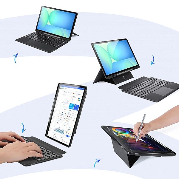 Etui z klawiaturą Dux Ducis (DK series) na Samsung Tab S10 FE+ (Plus)