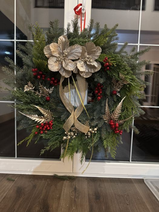 Zapraszam na ręcznie plecione wianki zimowo - swiąteczne