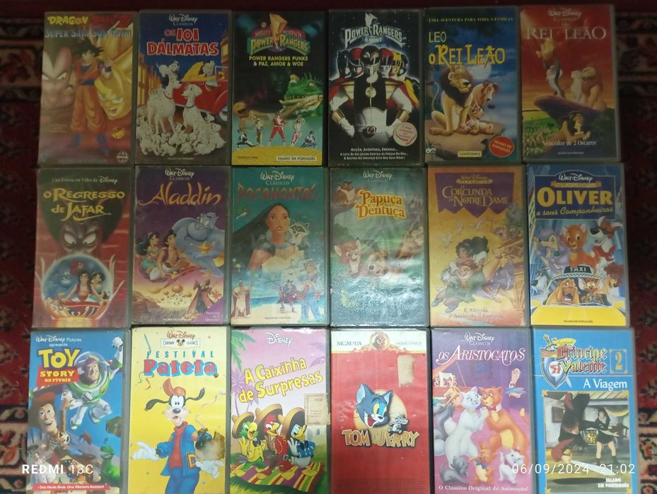 Várias Cassetes k7 VHS Vintage