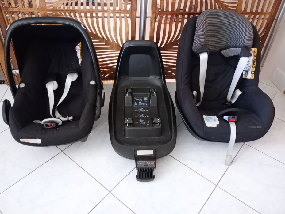 Foteliki maxi Cosi zestaw: 0-13 kg, baza, fotelik do 4 lat