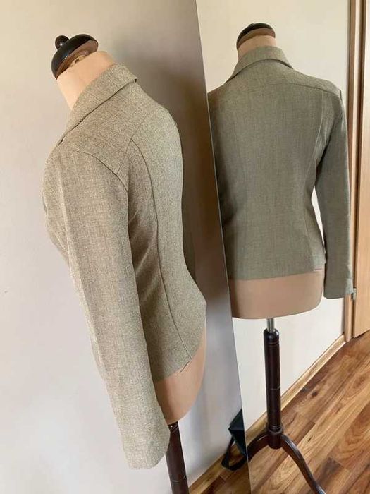 Taranko bez khaki braz kurtka marynarka s m basic ponadczasowa 36 38