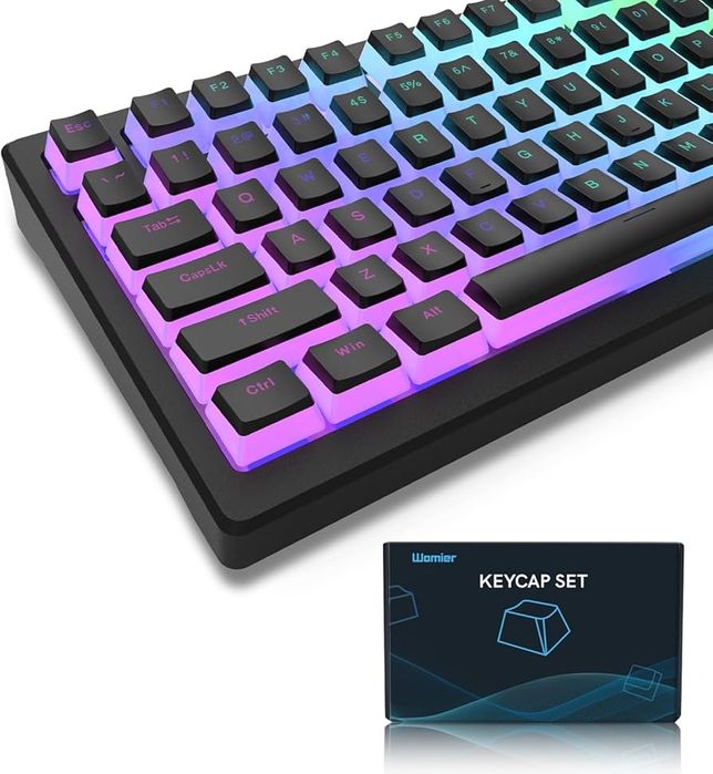 Срочно! Womier Пудинг Pudding кейкапы для клавиатуры игровые RGB новые