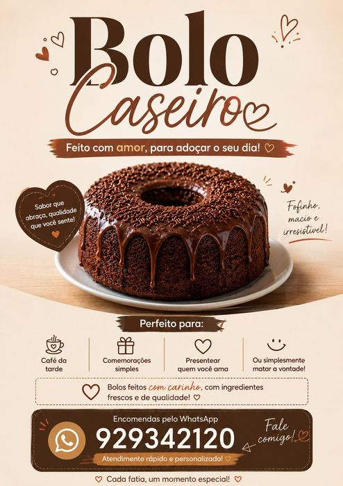 Bolos Caseiros .