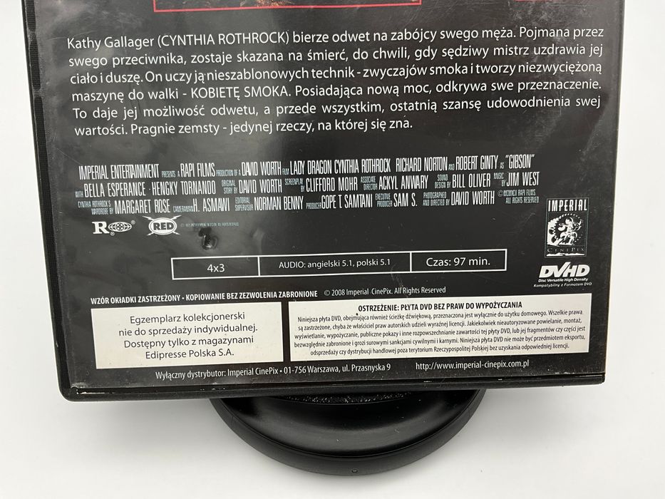 Waleczna dama DVHD (kompatybilne z DVD), Lady Dragon, 1992, Rothrock