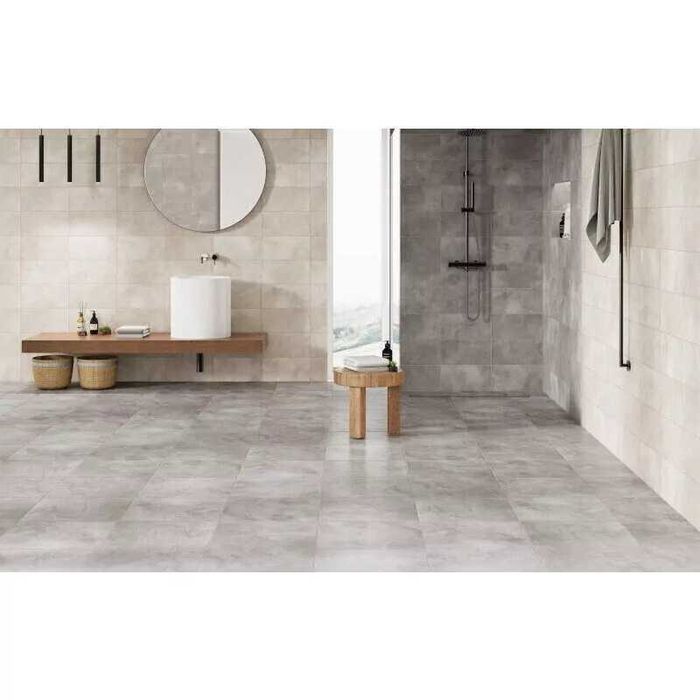 Pavimento Cerâmico 45X45 cinzento mate