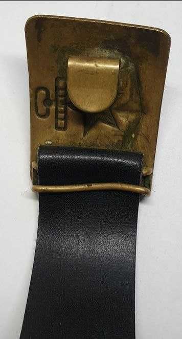 Ремень кожанный с бляхой ВМФ