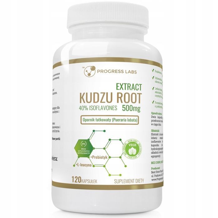 KUDZU ROOT Extract 500mg 40% isoflavones 120kaps