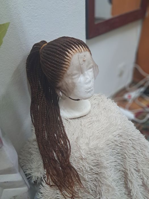 Perucas de tranças 360° Novas