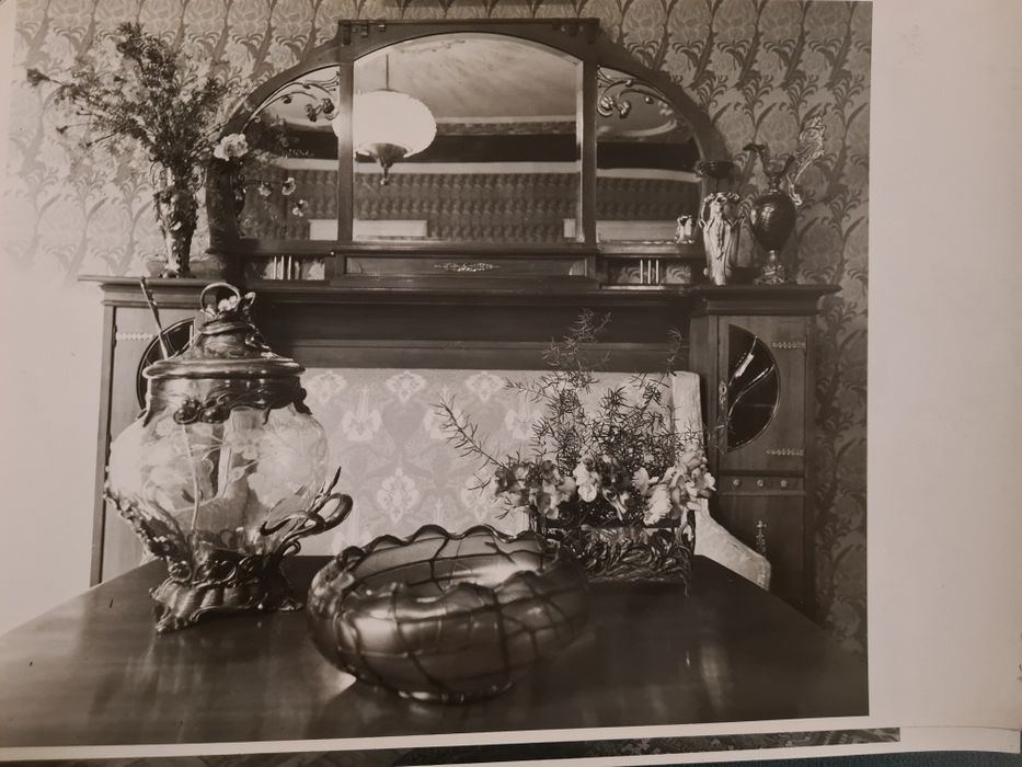 Duże lustro szafki secesja art deco biedermeier