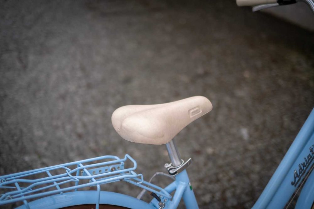 Bicicleta Cidade Pasteleira Adriatica City Retro Azul